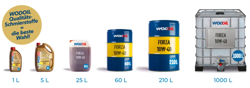Wodoil Gebinde von 1 Liter bis 1000 Liter